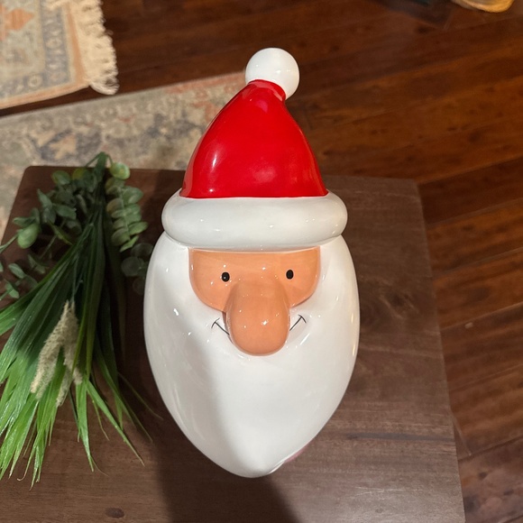 RARE Dept 56 Merry Christmas ZIGGY SANTA BUST Cookie Jar: Cartoon •Red & White - Picture 2 of 8